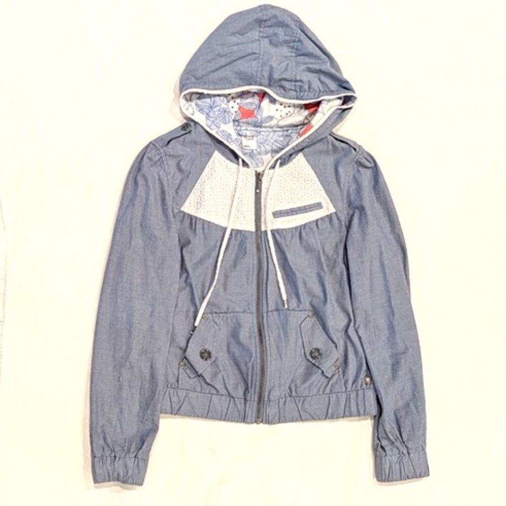 Gentle Fawn Eyelet Chambray Jacket- SZ M